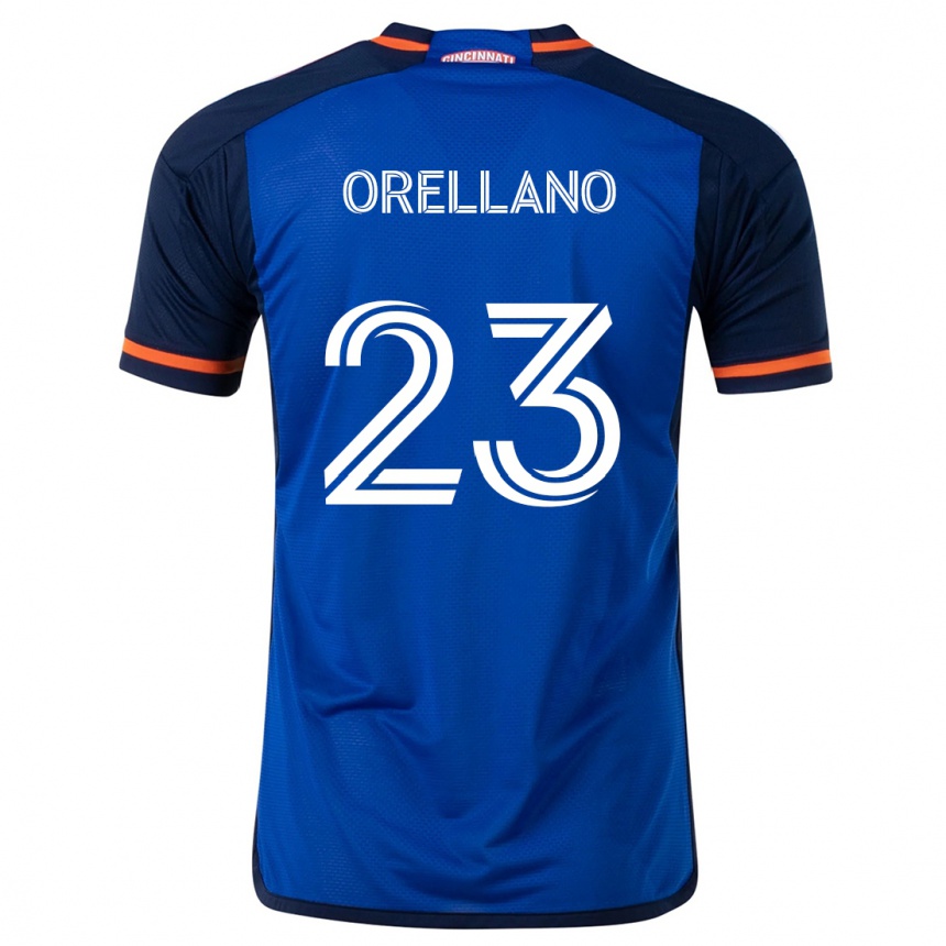 Enfant Football Maillot Luca Orellano #23 Bleu Blanc Tenues Domicile 2024/25 Canada