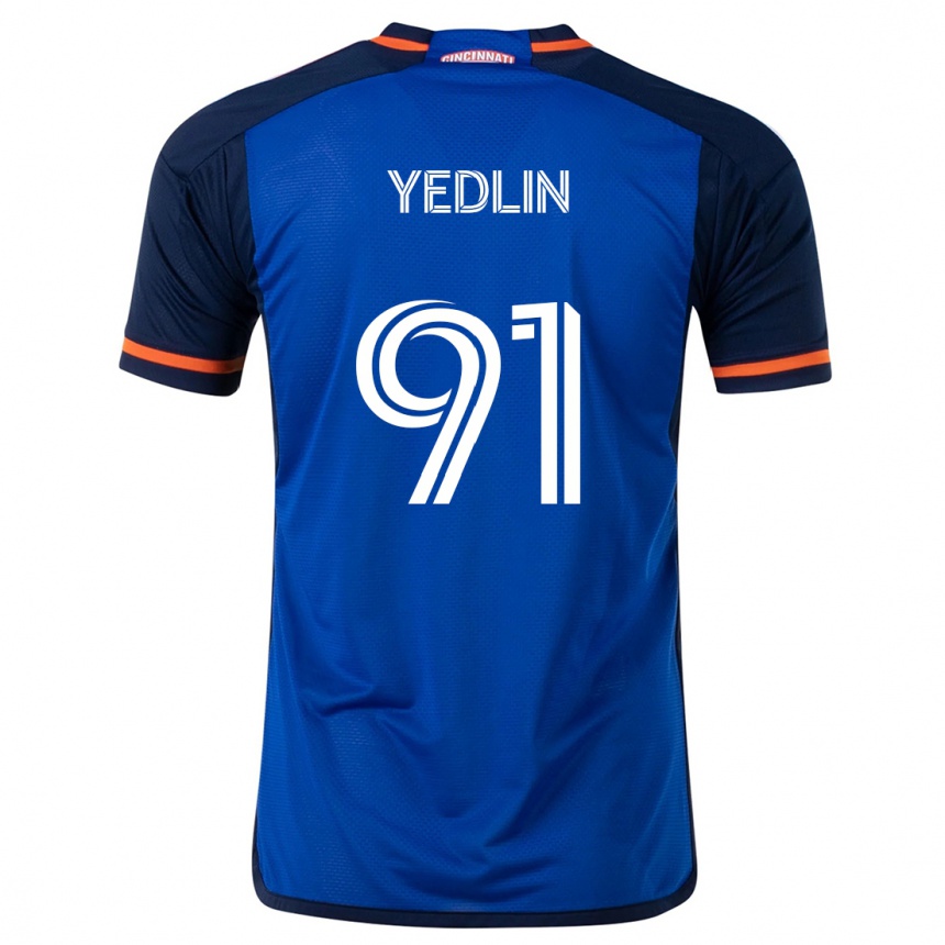 Kids Football Deandre Yedlin #91 Blue White Home Jersey 2024/25 T-Shirt Canada