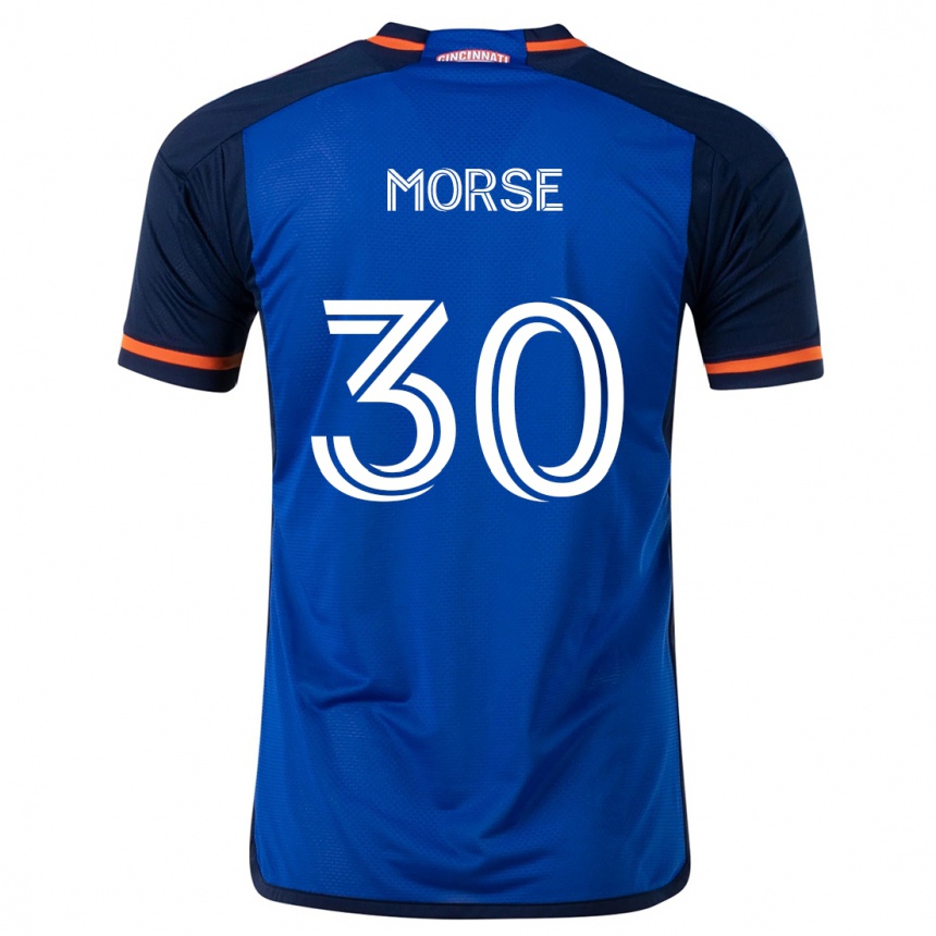 Kids Football Hunter Morse #30 Blue White Home Jersey 2024/25 T-Shirt Canada