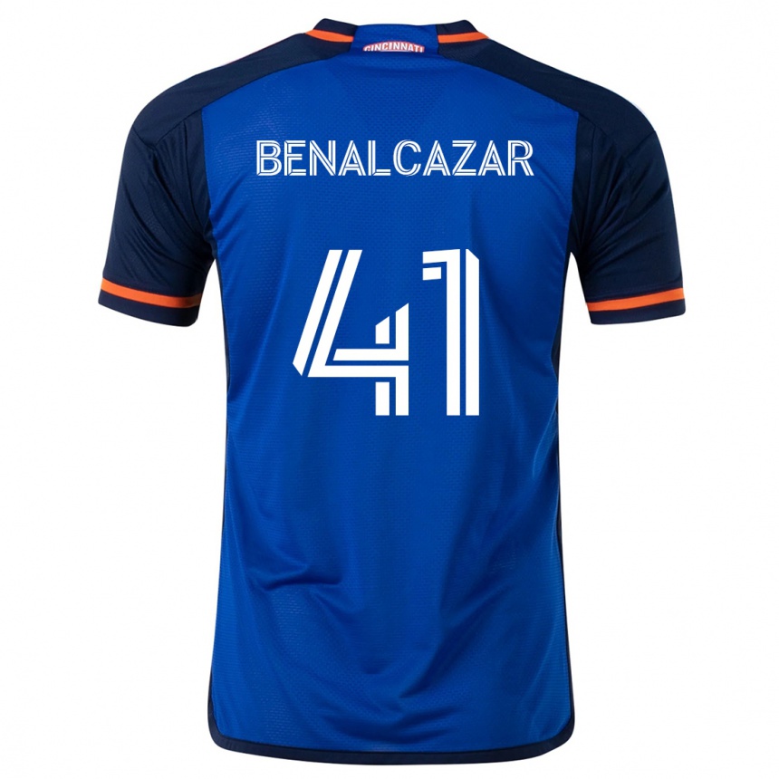 Kids Football Nico Benalcázar #41 Blue White Home Jersey 2024/25 T-Shirt Canada