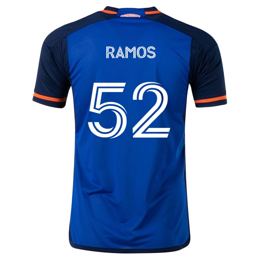 Kids Football Yair Ramos #52 Blue White Home Jersey 2024/25 T-Shirt Canada