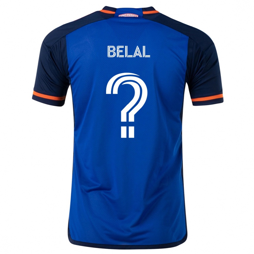 Enfant Football Maillot Ryan Belal #0 Bleu Blanc Tenues Domicile 2024/25 Canada