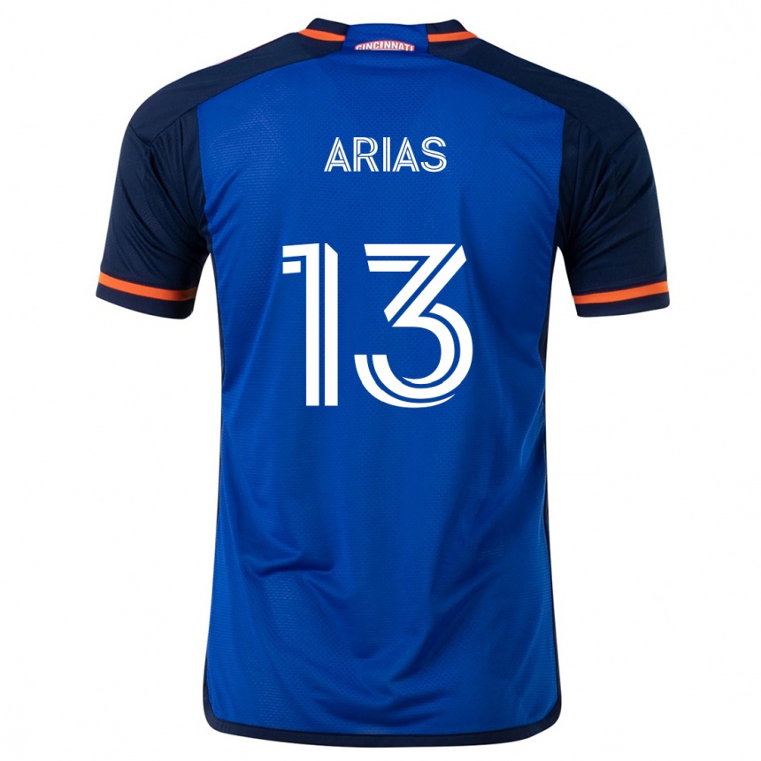 Enfant Football Maillot Santiago Arias #13 Bleu Blanc Tenues Domicile 2024/25 Canada