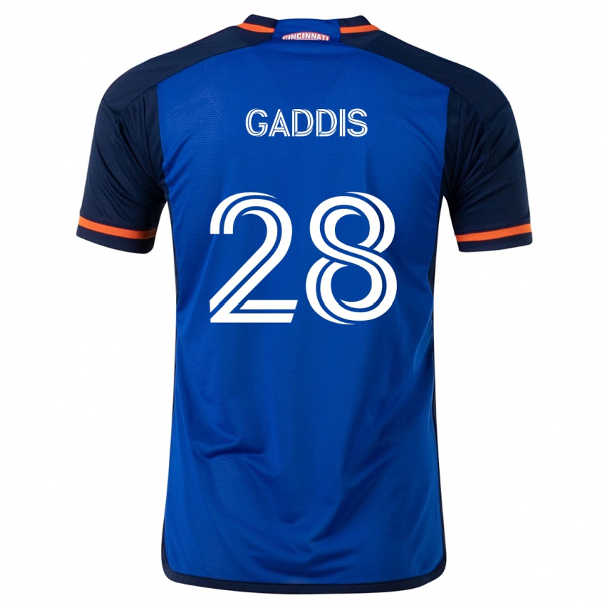 Kids Football Raymon Gaddis #28 Blue White Home Jersey 2024/25 T-Shirt Canada