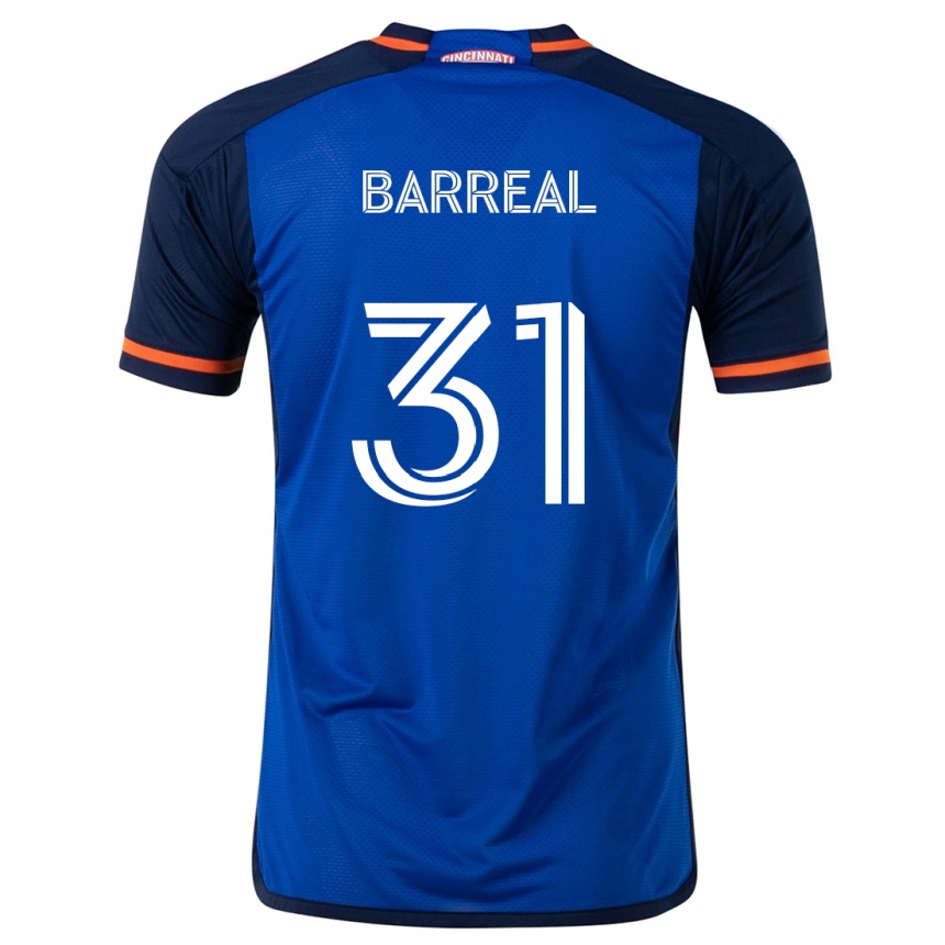 Kids Football Álvaro Barreal #31 Blue White Home Jersey 2024/25 T-Shirt Canada