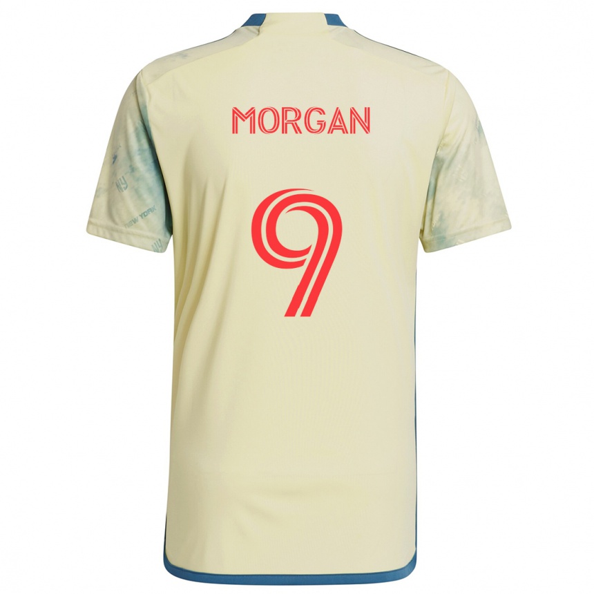 Kids Football Lewis Morgan #9 Yellow Red Blue Home Jersey 2024/25 T-Shirt Canada