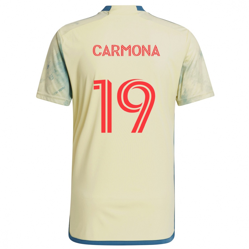 Kids Football Wikelman Carmona #19 Yellow Red Blue Home Jersey 2024/25 T-Shirt Canada