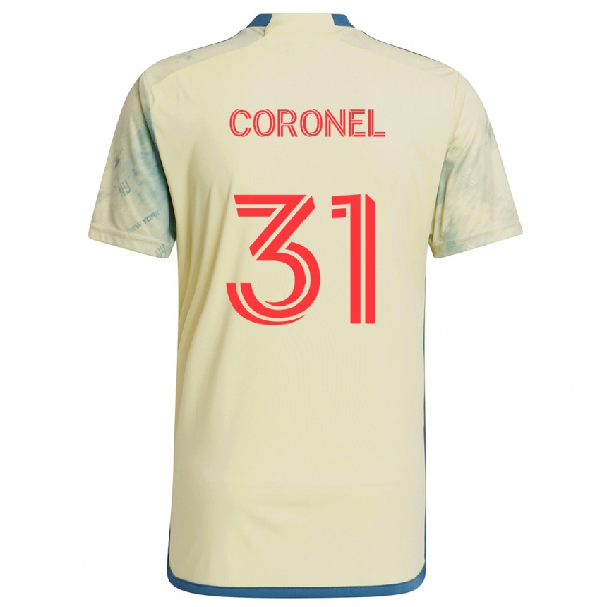 Kids Football Carlos Coronel #31 Yellow Red Blue Home Jersey 2024/25 T-Shirt Canada