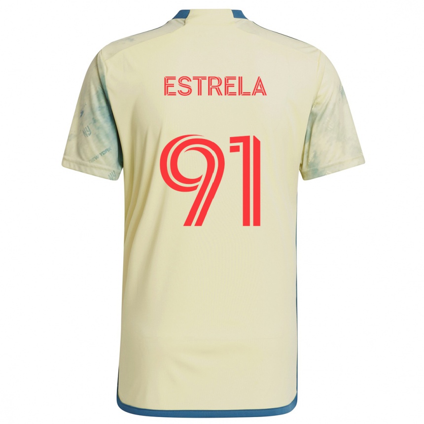 Enfant Football Maillot Bento Estrela #91 Jaune Rouge Bleu Tenues Domicile 2024/25 Canada