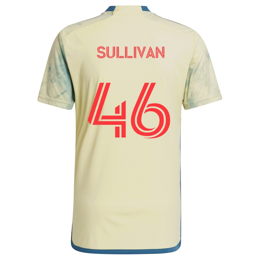 Kids Football Dylan Sullivan #46 Yellow Red Blue Home Jersey 2024/25 T-Shirt Canada