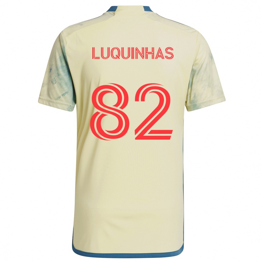 Kids Football Luquinhas #82 Yellow Red Blue Home Jersey 2024/25 T-Shirt Canada