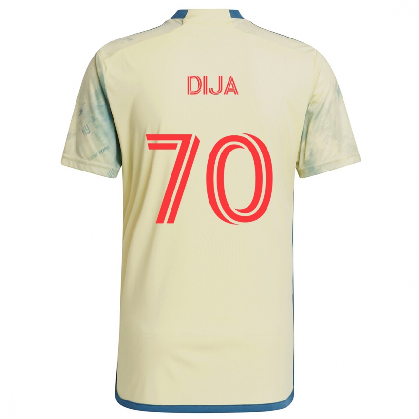 Kids Football Dija #70 Yellow Red Blue Home Jersey 2024/25 T-Shirt Canada