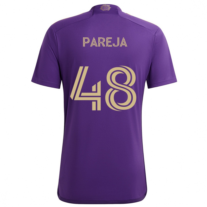 Enfant Football Maillot Diego Pareja #48 Violet Jaune Tenues Domicile 2024/25 Canada