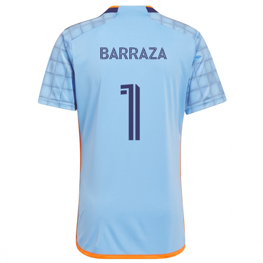 Kids Football Luis Barraza #1 Blue Orange Home Jersey 2024/25 T-Shirt Canada