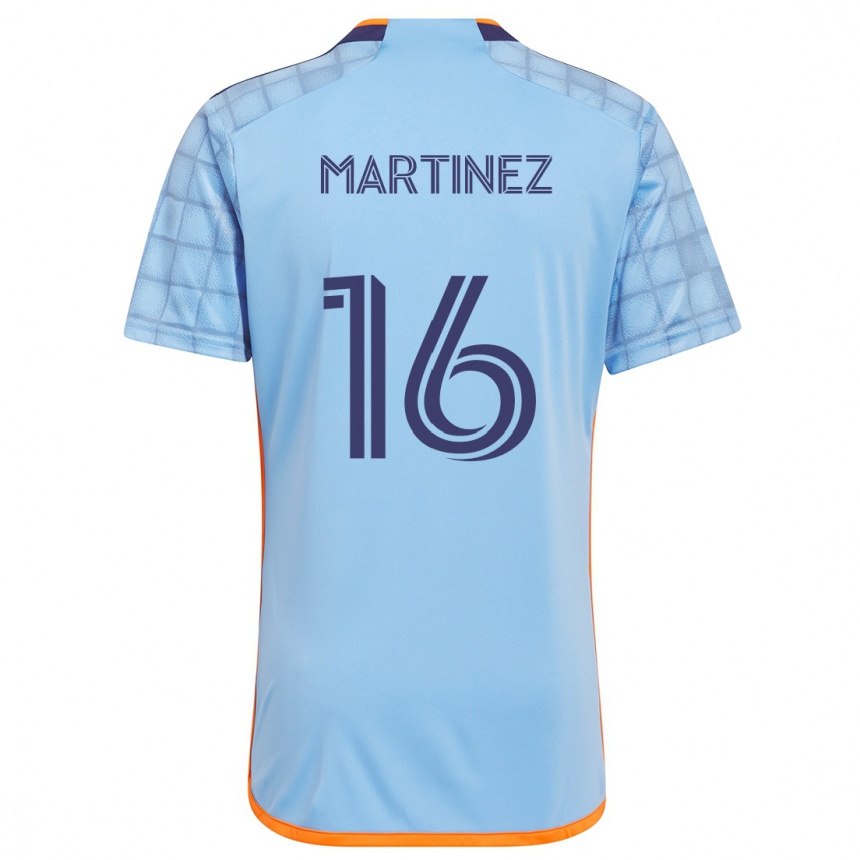 Enfant Football Maillot Alonso Martínez #16 Bleu Orange Tenues Domicile 2024/25 Canada