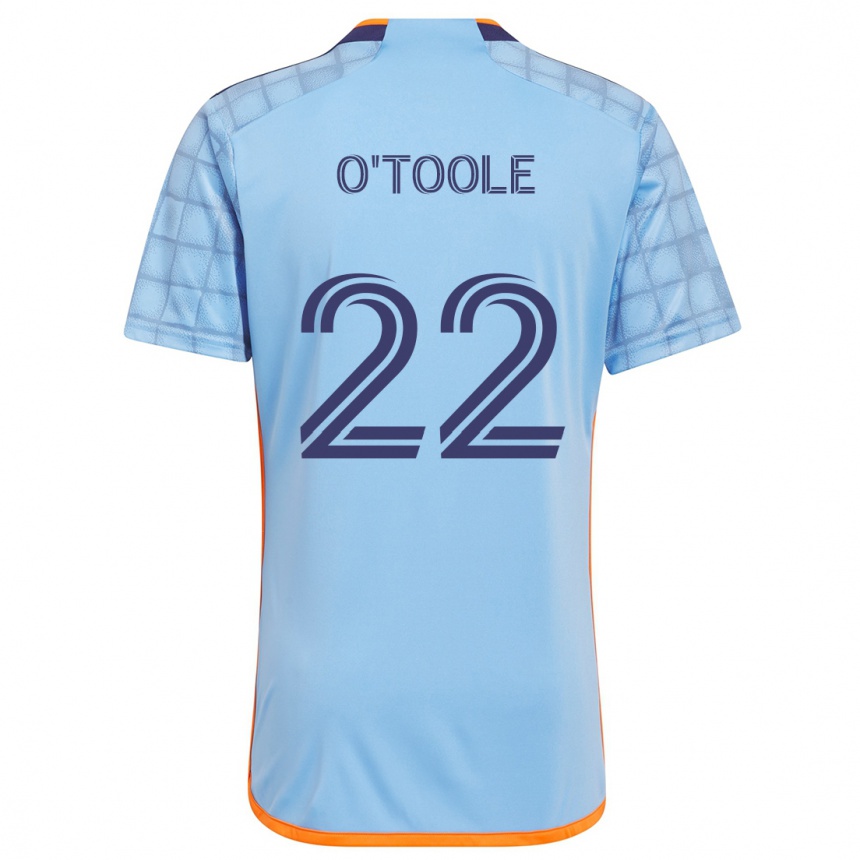 Enfant Football Maillot Kevin O'toole #22 Bleu Orange Tenues Domicile 2024/25 Canada