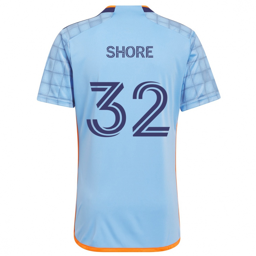 Kids Football Jonathan Shore #32 Blue Orange Home Jersey 2024/25 T-Shirt Canada