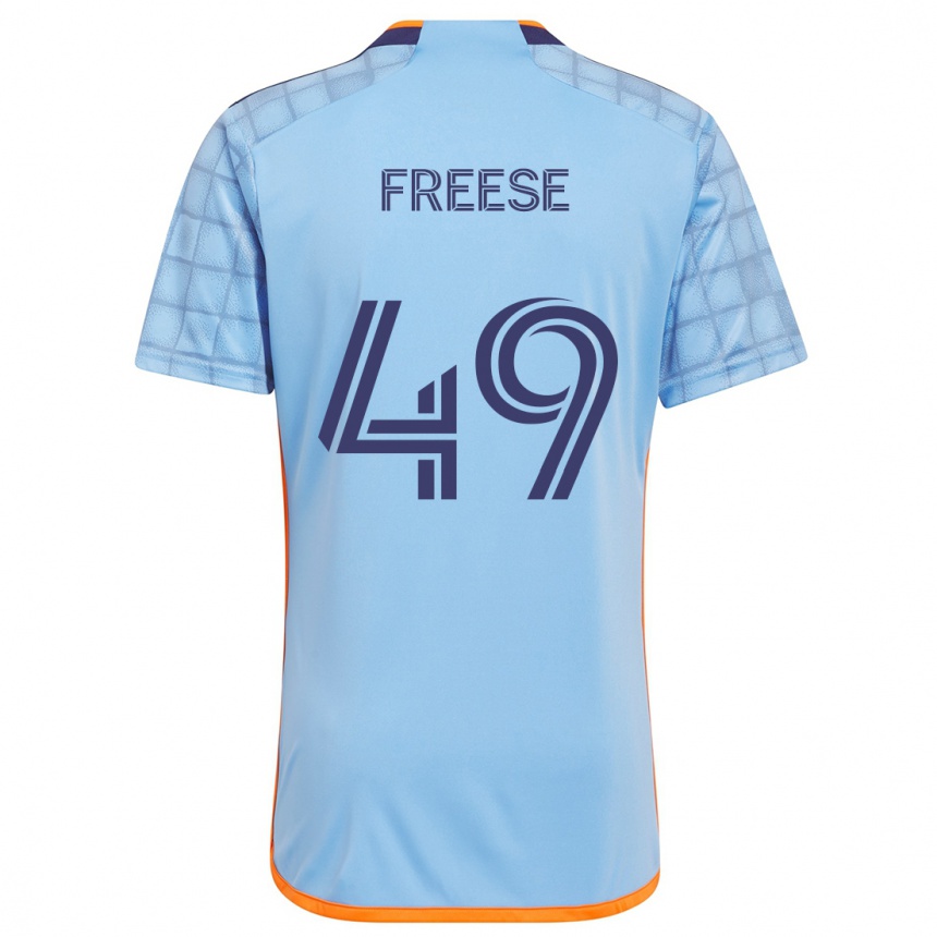 Enfant Football Maillot Matt Freese #49 Bleu Orange Tenues Domicile 2024/25 Canada