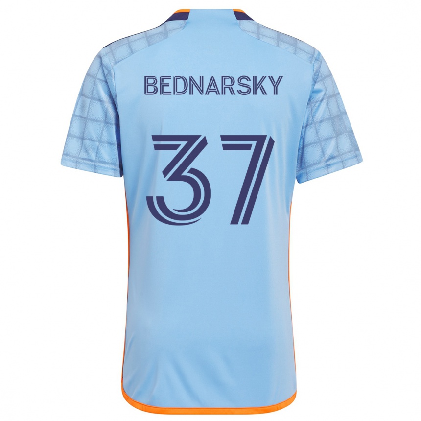 Kids Football Stevo Bednarsky #37 Blue Orange Home Jersey 2024/25 T-Shirt Canada