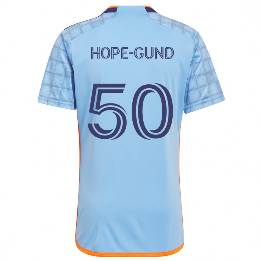 Kids Football Kofi Hope-Gund #50 Blue Orange Home Jersey 2024/25 T-Shirt Canada