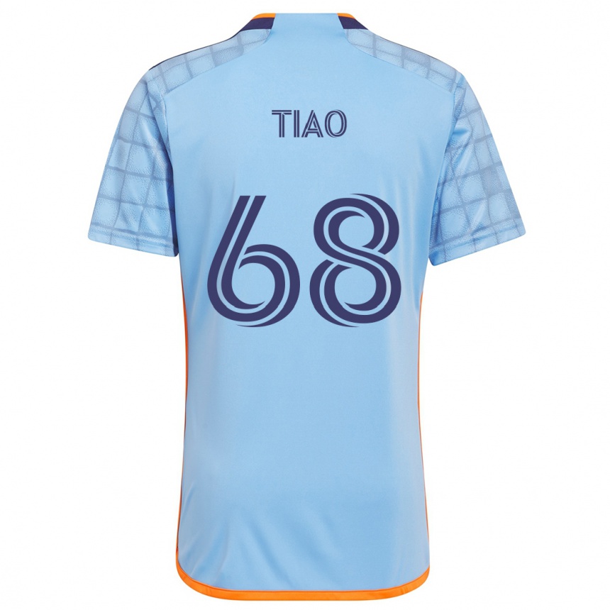 Kids Football Christopher Tiao #68 Blue Orange Home Jersey 2024/25 T-Shirt Canada