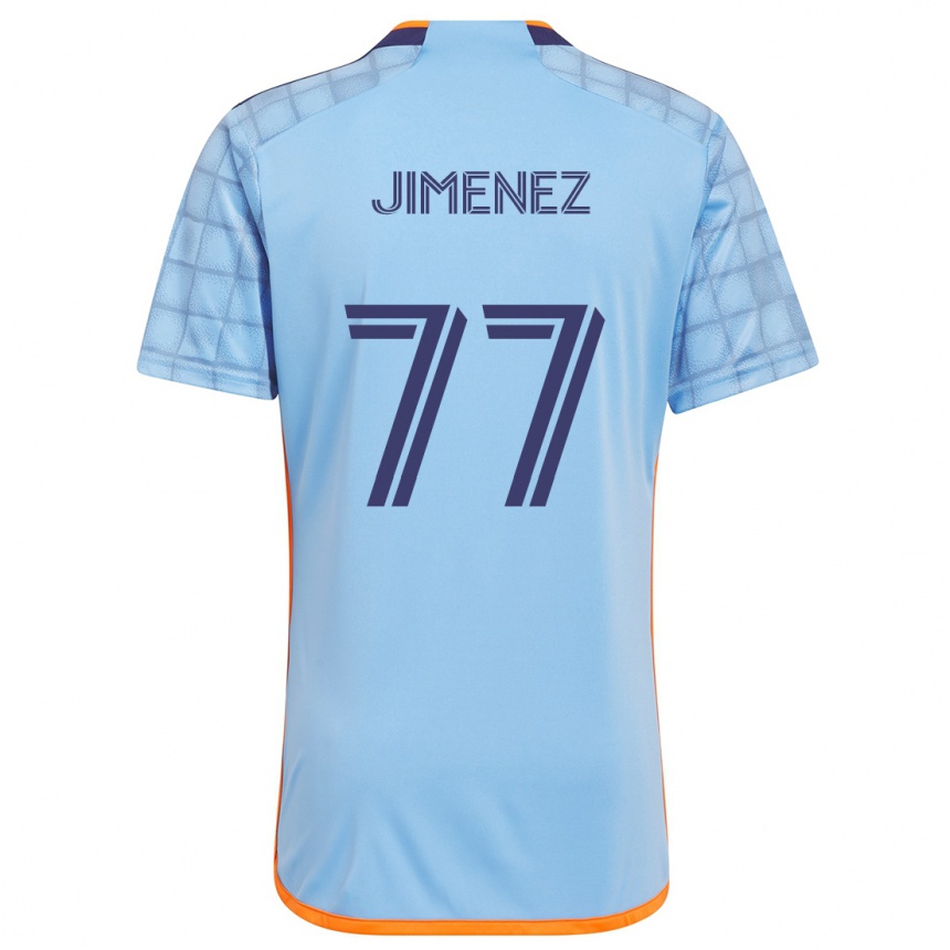 Enfant Football Maillot Jonathan Jiménez #77 Bleu Orange Tenues Domicile 2024/25 Canada