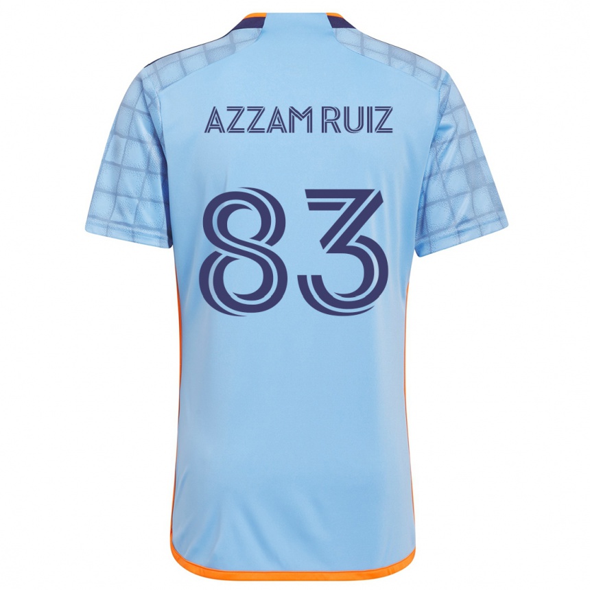 Kids Football Camil Azzam Ruiz #83 Blue Orange Home Jersey 2024/25 T-Shirt Canada