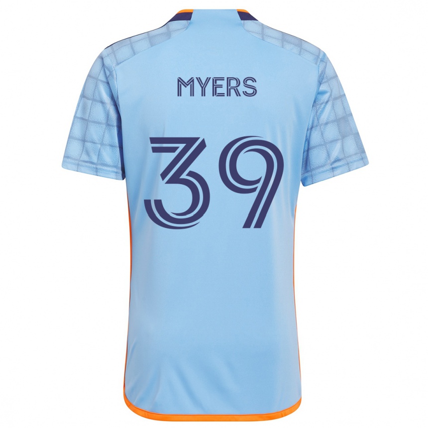 Enfant Football Maillot Md Myers #39 Bleu Orange Tenues Domicile 2024/25 Canada