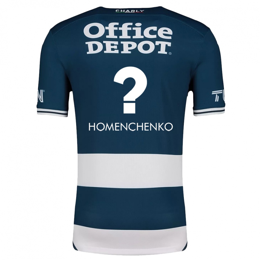 Kids Football Santiago Homenchenko #0 Blue White Home Jersey 2024/25 T-Shirt Canada