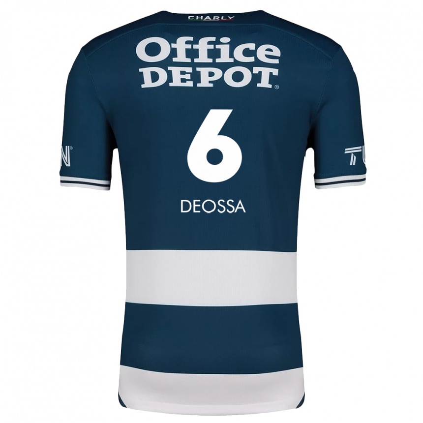 Kids Football Nelson Deossa #6 Blue White Home Jersey 2024/25 T-Shirt Canada