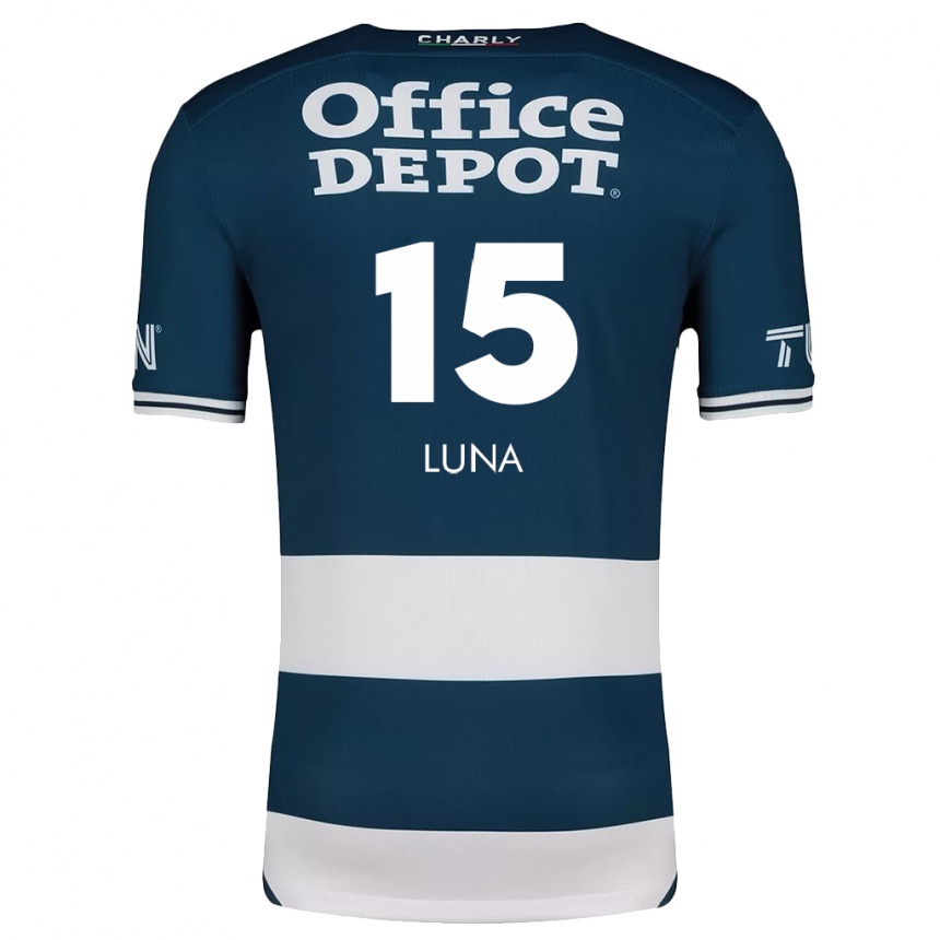 Kids Football Israel Luna #15 Blue White Home Jersey 2024/25 T-Shirt Canada