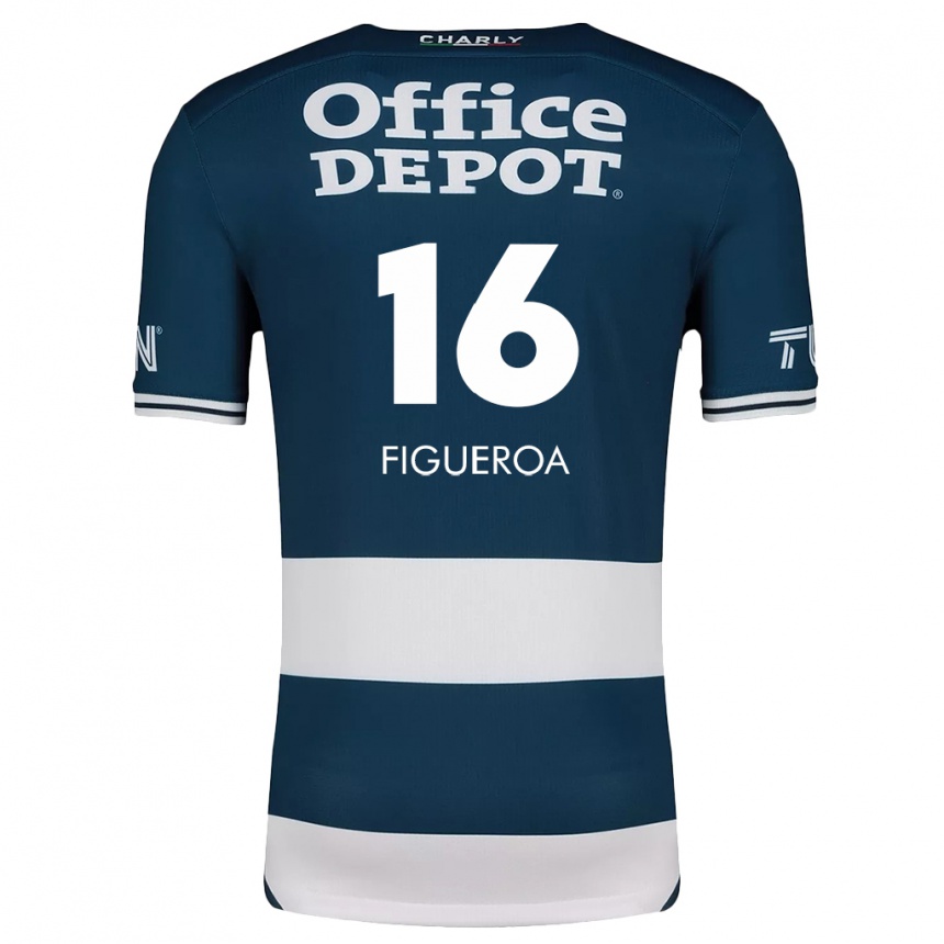 Kids Football Antonio Figueroa #16 Blue White Home Jersey 2024/25 T-Shirt Canada