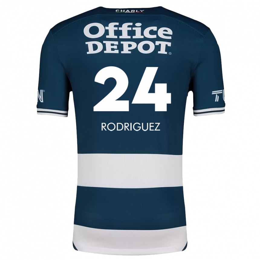 Kids Football Luis Rodriguez #24 Blue White Home Jersey 2024/25 T-Shirt Canada