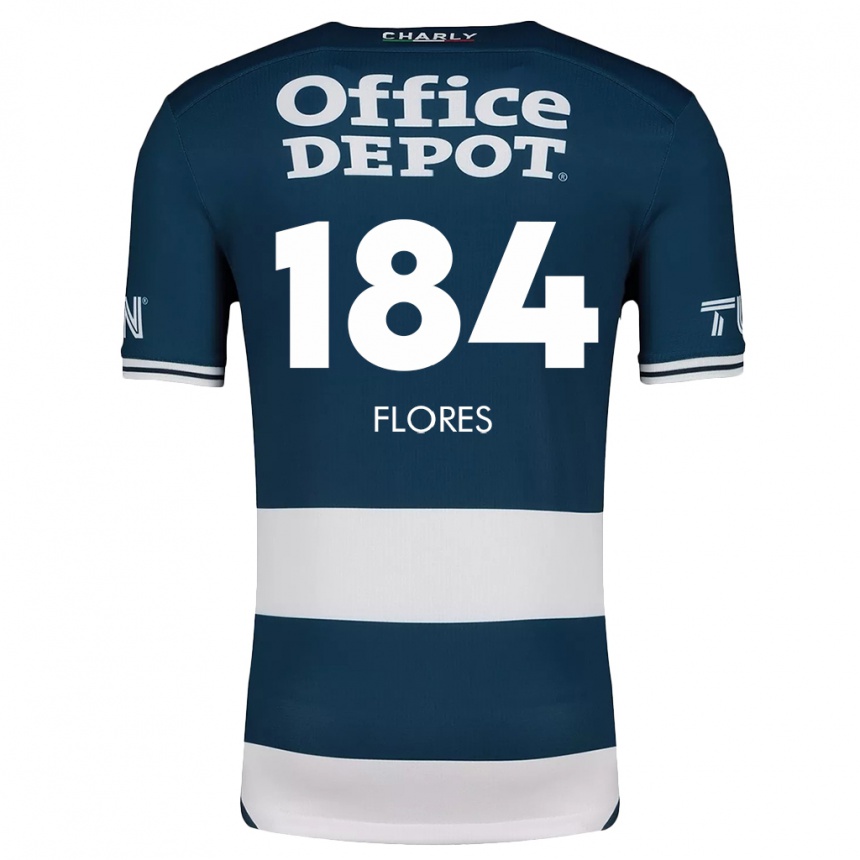 Kids Football Jason Flores #184 Blue White Home Jersey 2024/25 T-Shirt Canada