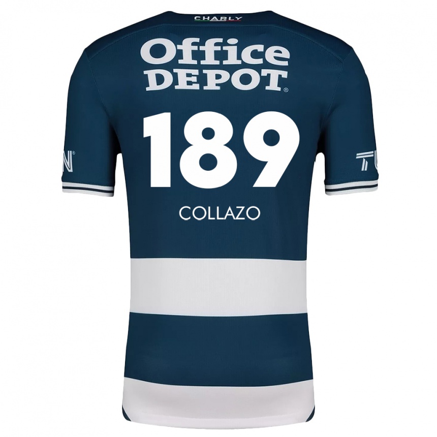 Kids Football David Collazo #189 Blue White Home Jersey 2024/25 T-Shirt Canada