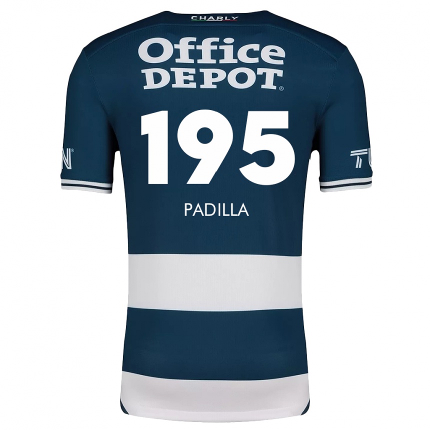 Kids Football Ángel Padilla #195 Blue White Home Jersey 2024/25 T-Shirt Canada