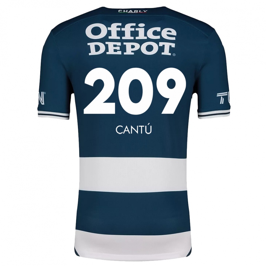 Enfant Football Maillot Juan Cantú #209 Bleu Blanc Tenues Domicile 2024/25 Canada