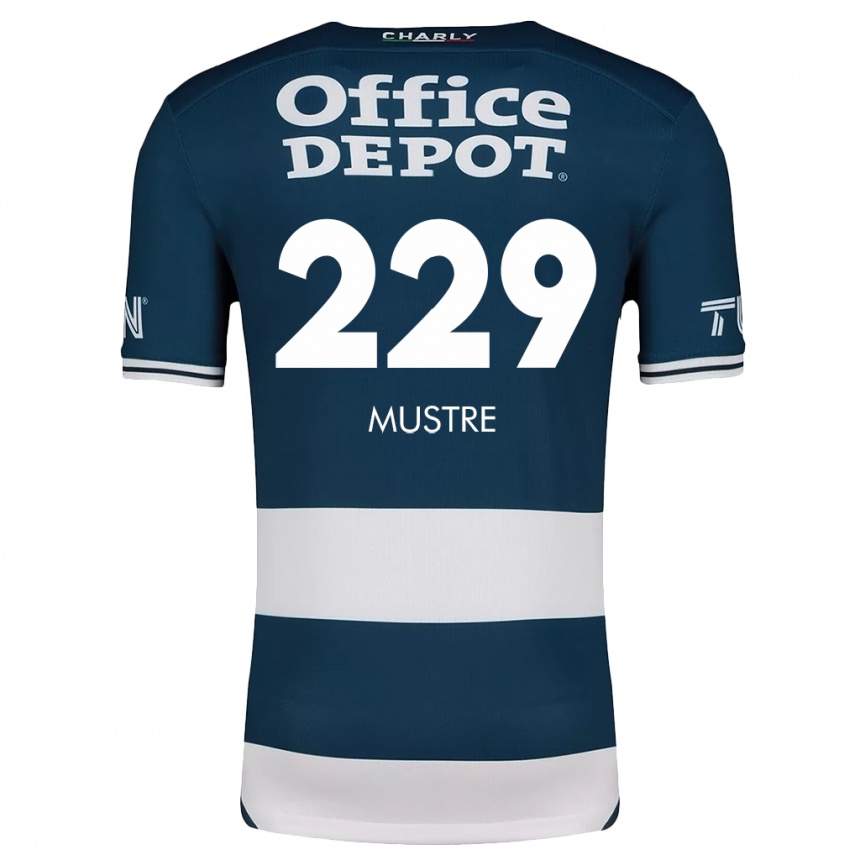 Kids Football Eduardo Mustre #229 Blue White Home Jersey 2024/25 T-Shirt Canada