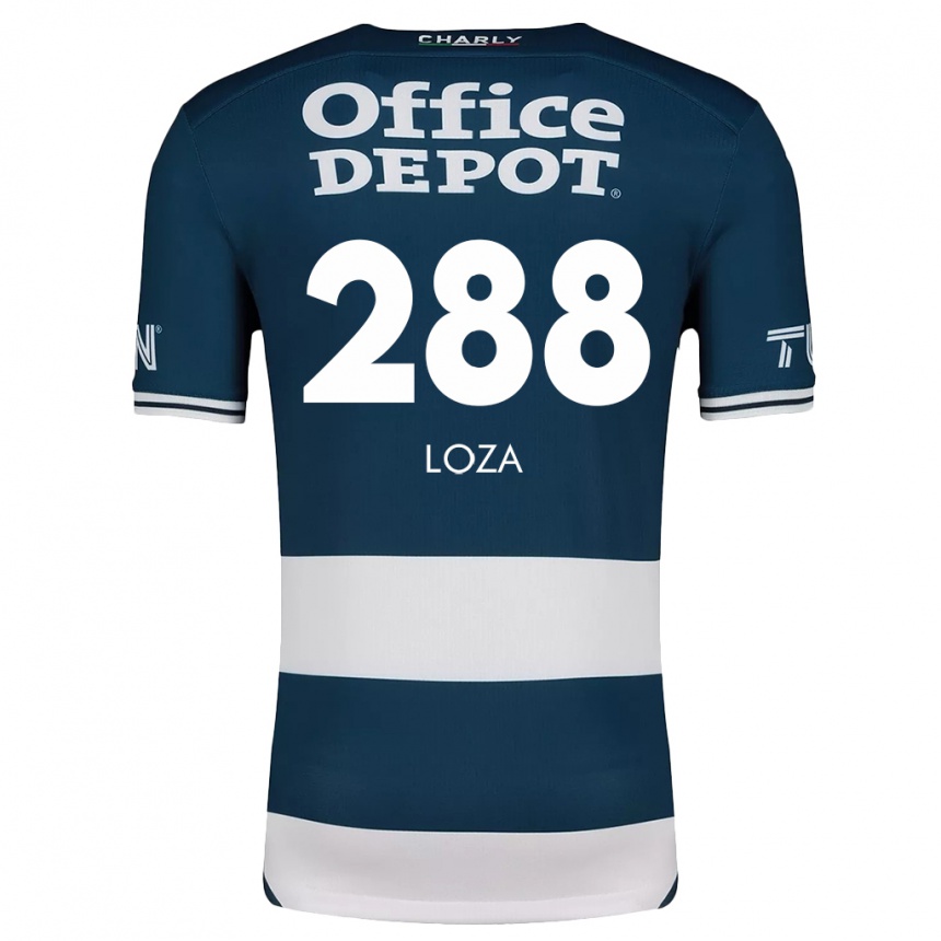 Kids Football Santino Loza #288 Blue White Home Jersey 2024/25 T-Shirt Canada