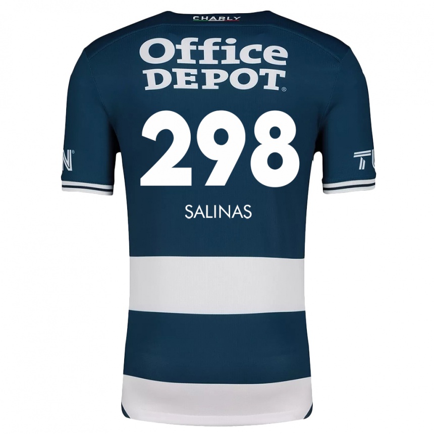 Kids Football Jesús Salinas #298 Blue White Home Jersey 2024/25 T-Shirt Canada