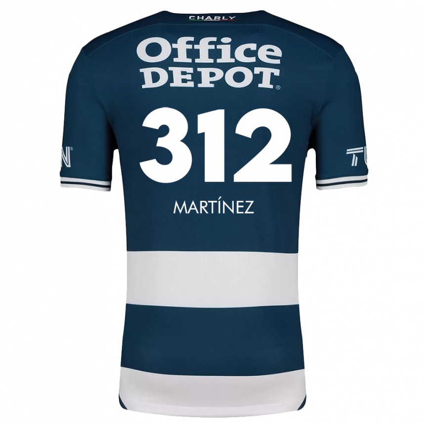 Enfant Football Maillot Ulises Martínez #312 Bleu Blanc Tenues Domicile 2024/25 Canada