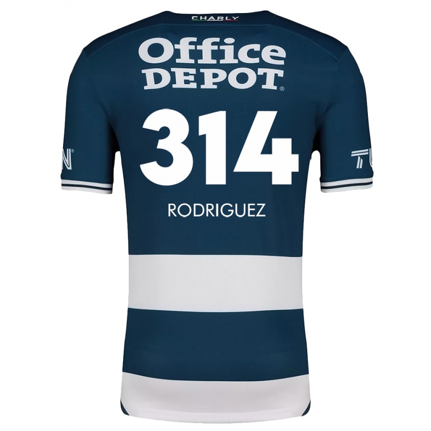 Kids Football Alan Rodríguez #314 Blue White Home Jersey 2024/25 T-Shirt Canada