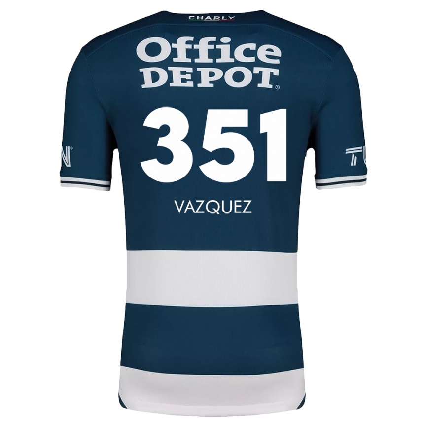 Kids Football Maximo Vázquez #351 Blue White Home Jersey 2024/25 T-Shirt Canada