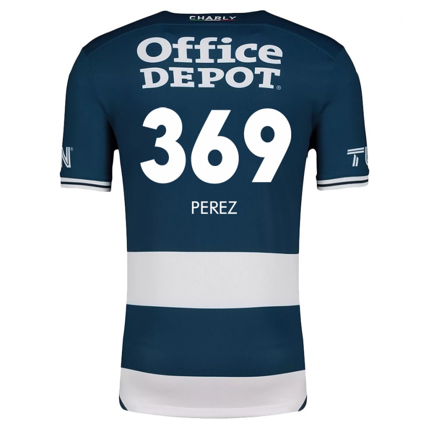 Kids Football Santiago Pérez #369 Blue White Home Jersey 2024/25 T-Shirt Canada