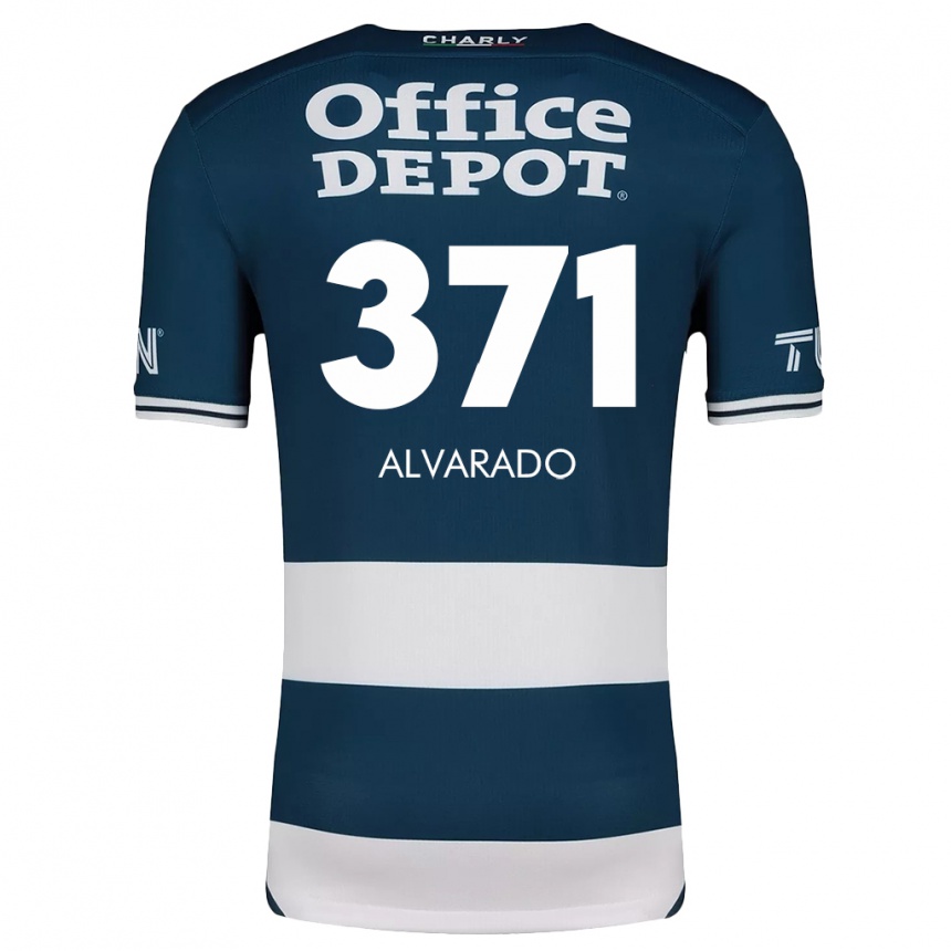 Kids Football Brandon Alvarado #371 Blue White Home Jersey 2024/25 T-Shirt Canada