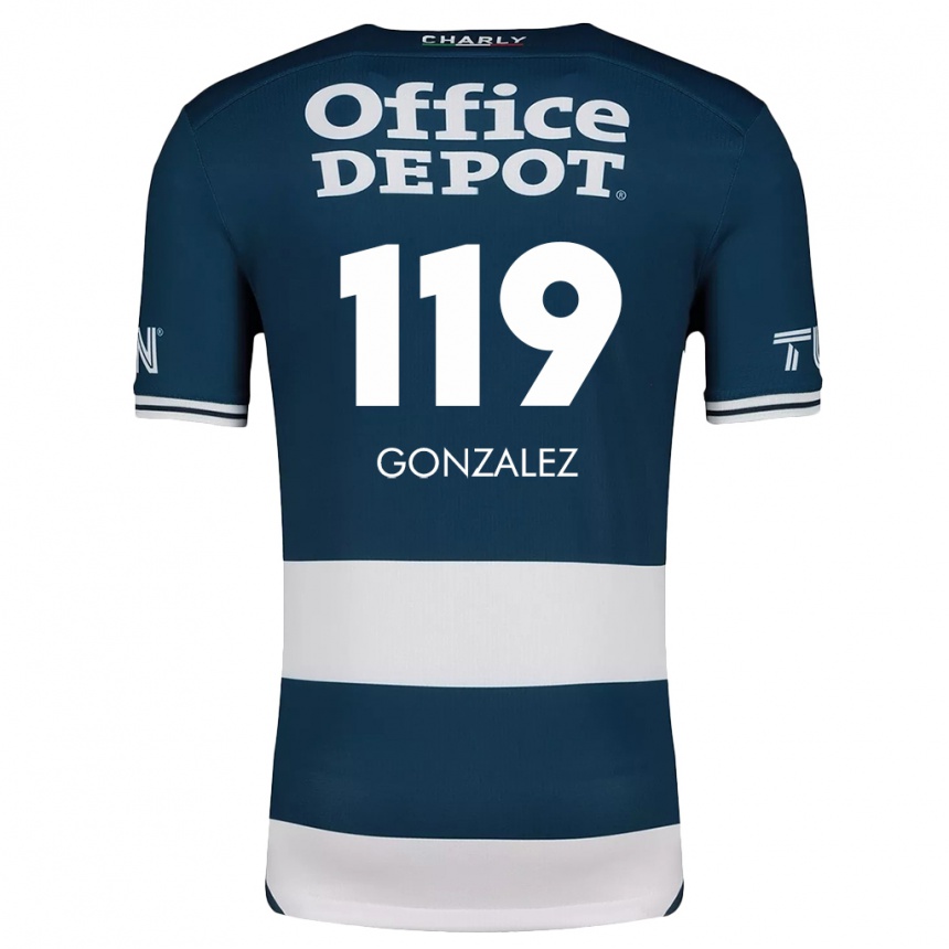 Kids Football Juan González #119 Blue White Home Jersey 2024/25 T-Shirt Canada