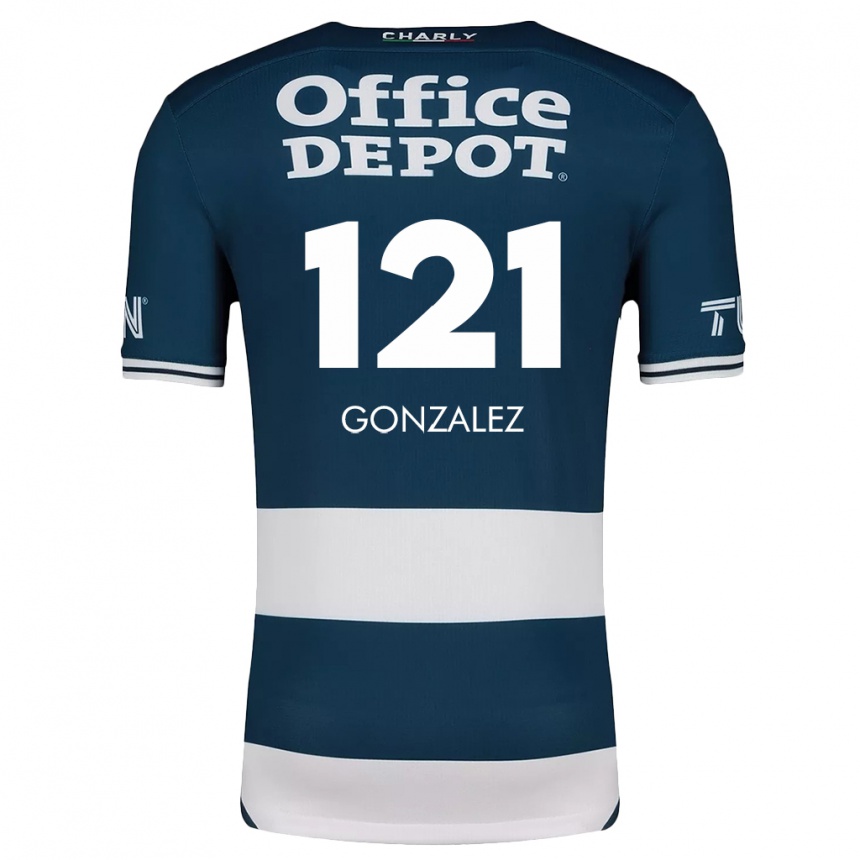 Kids Football Cristian González #121 Blue White Home Jersey 2024/25 T-Shirt Canada