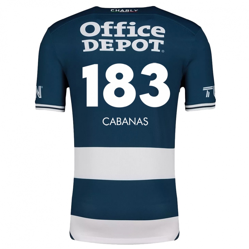 Kids Football Mauricio Cabañas #183 Blue White Home Jersey 2024/25 T-Shirt Canada