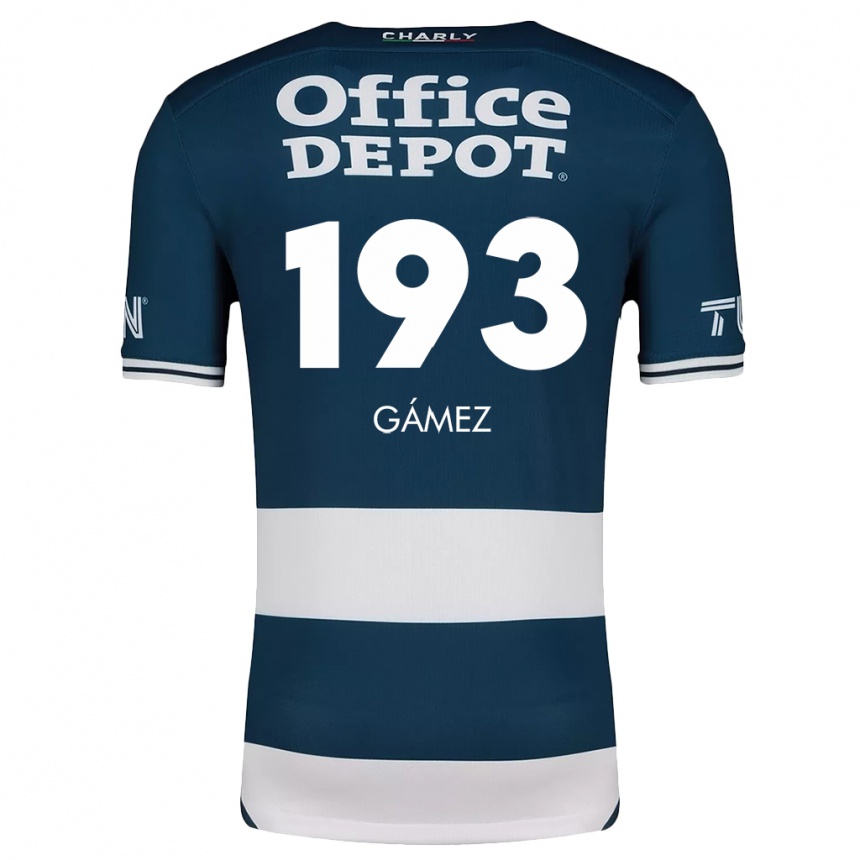 Kids Football Juan Gámez #193 Blue White Home Jersey 2024/25 T-Shirt Canada