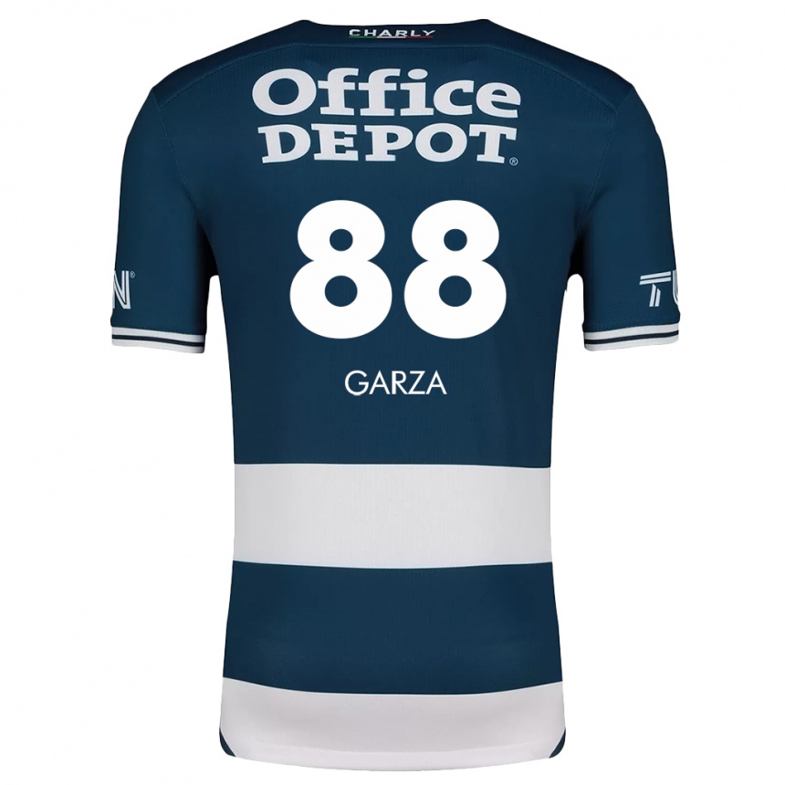 Kids Football Adrián Garza #88 Blue White Home Jersey 2024/25 T-Shirt Canada